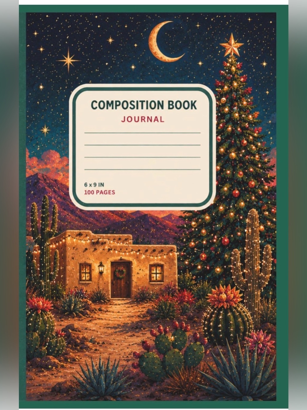 Desert Christmas Journal: A Southwestern Christmas Composition Notebook